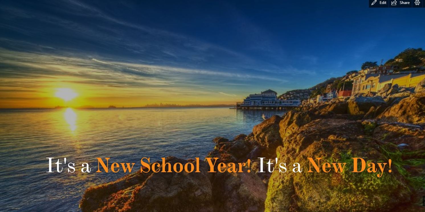  It's  New and Different School Year